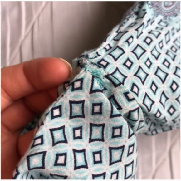 💠 Blue Patterned Romper 💠 - Picture 10 of 15